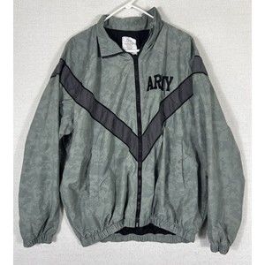 IPFU US ARMY Jacket Windbreaker Adult Medium Long Digital Camo Reflective